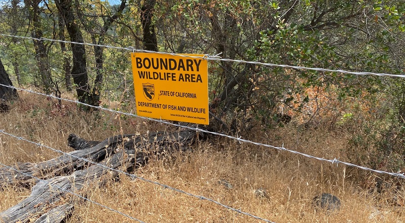 Wildlife-friendly fencing -- with no barbs on the top and bottom strands to allow wildlife to cross unscathed, is being installed  to accommodate grazing on many CDFW properties to reduce wildfire fuels.